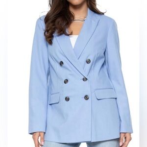 Blue Revival YOUR EX BOYFRIENDS BLAZER IN PERIWINKLE BLUE